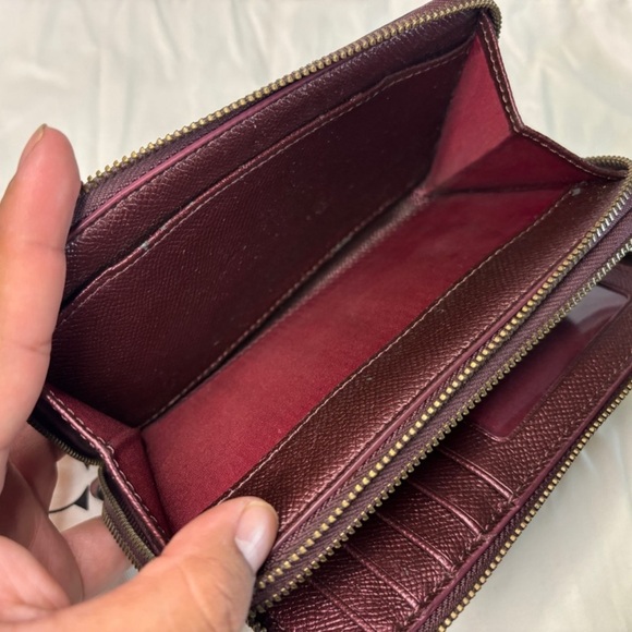 Coach Double Zipper Glitter Wallet Wristlet - Picture 15 of 15